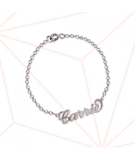 Bracelet prénom rollo argent